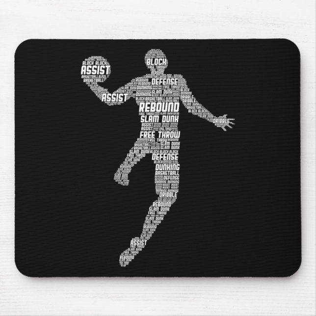 Basketball Kids Boys Men  Mouse Pad (Front)