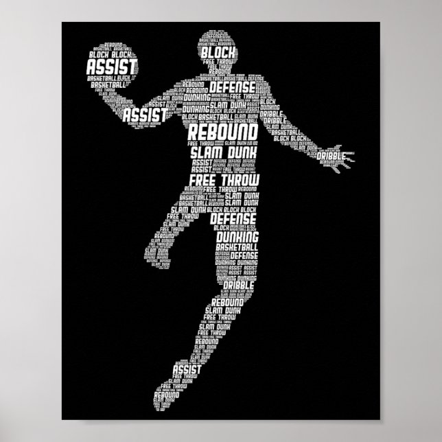Basketball Kids Boys Men  Poster (Front)