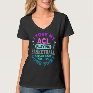 Basketball Knee Surgery Acl   Get Well T-Shirt
