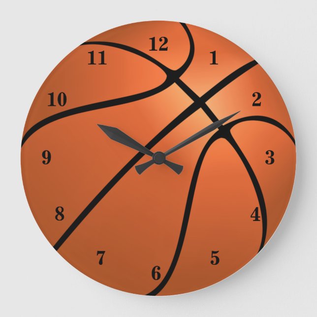 Basketball Large Clock (Front)
