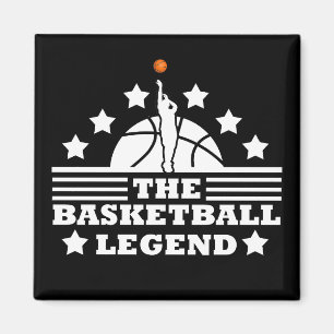 Basketball legend player for coach magnet