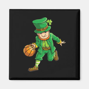Basketball Leprechaun St Patricks Day Boys Kids Me Magnet