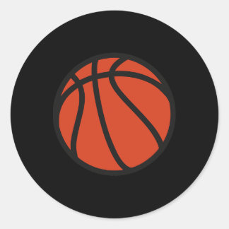 Basketball Logo 1 Classic Round Sticker