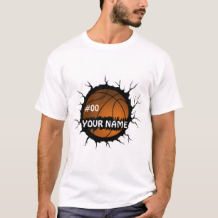 Basketball Logo, Basketball Custom Name T-Shirt