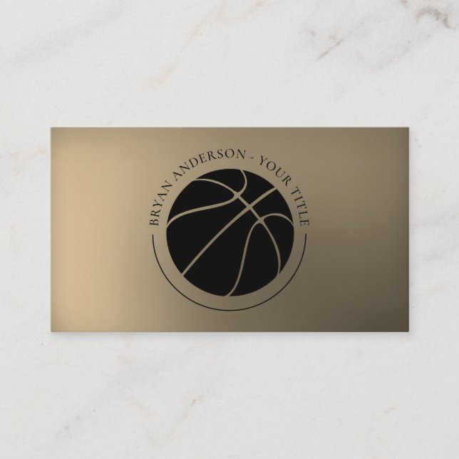 Basketball Logo Business Card (Front)