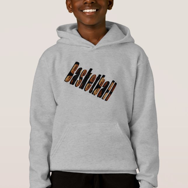 Basketball Logo Made From Basketballs, (Front)