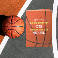 Basketball Look Add Your Name and Year Birthday