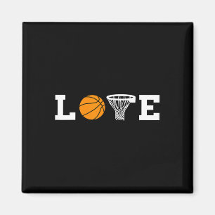 Basketball Love Basket Baller Playing Basketball S Magnet