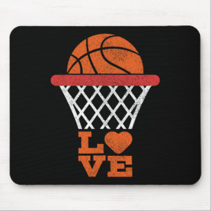 Basketball Love Basketball Lover Girl Boy Basketba Mouse Pad