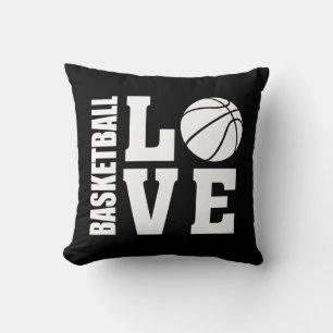 Basketball Love Black Cushion