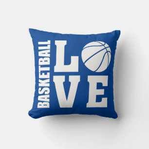 Basketball Love Blue Cushion