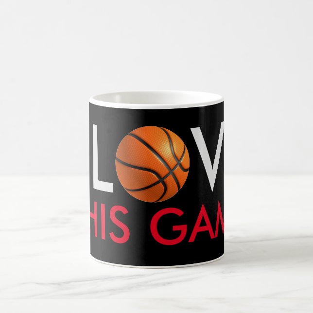 Basketball Love Game Coffee Mug (Center)