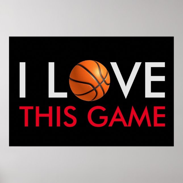 Basketball Love Game Poster (Front)