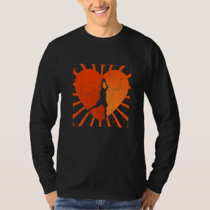 Basketball Love Hoops Ball Life Bball Dunk Heart T-Shirt