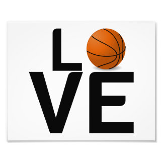 BASKETBALL LOVE PHOTO PRINT