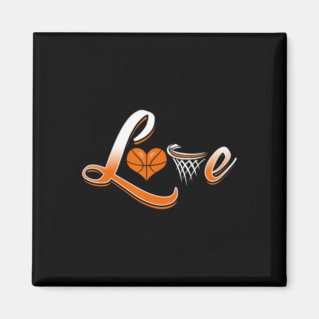 Basketball Love Shirt Magnet (Front)