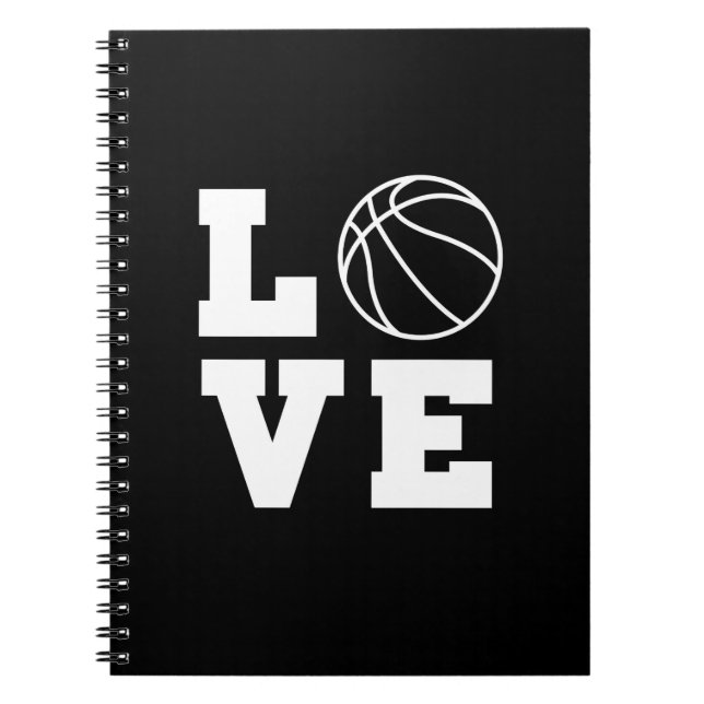 Basketball Love Spiral Notebook (Front)