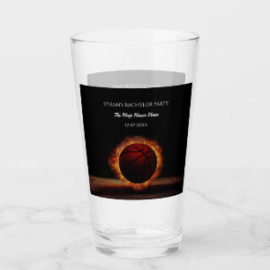 Basketball Lover Bachelor / Birthday Party Sports Glass