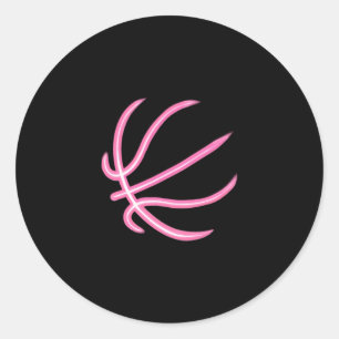 Basketball Lover Baskeetball Ball  Classic Round Sticker