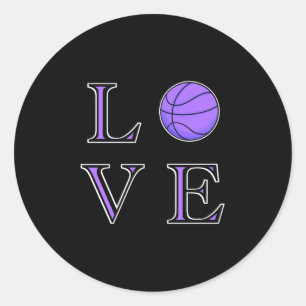 Basketball Lover Basketball Ball Classic Round Sticker
