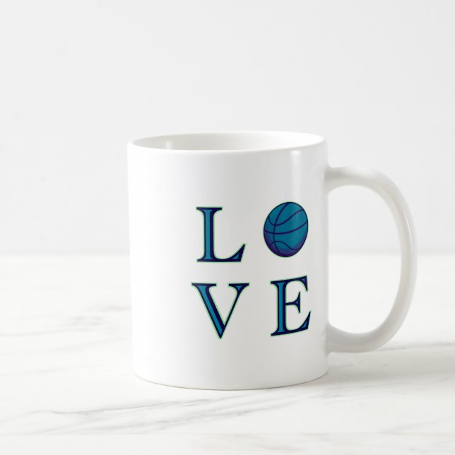 Basketball Lover Basketball Ball  Coffee Mug (Right)