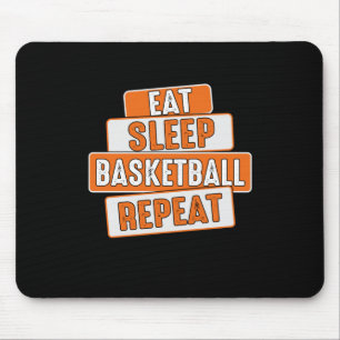 Basketball Lover Eat Sleep Basketball Repeat Mouse Pad