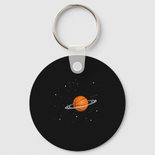 Basketball lovers basketball player space Fun Key Ring