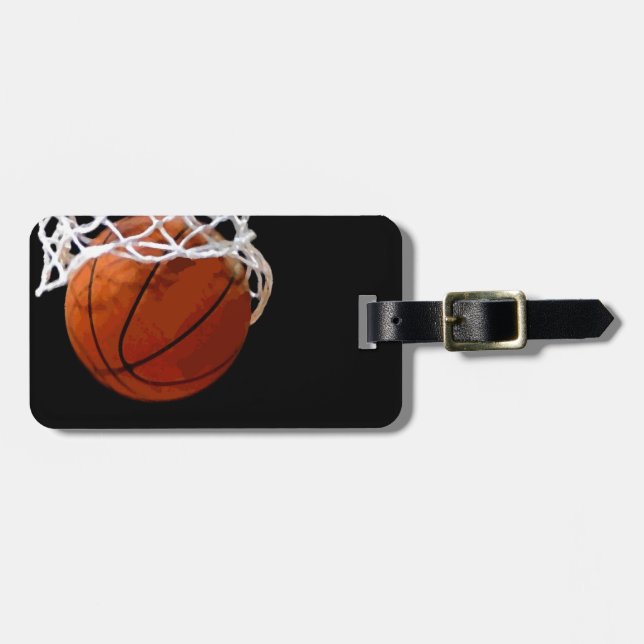 Basketball Luggage Tag (Front Horizontal)