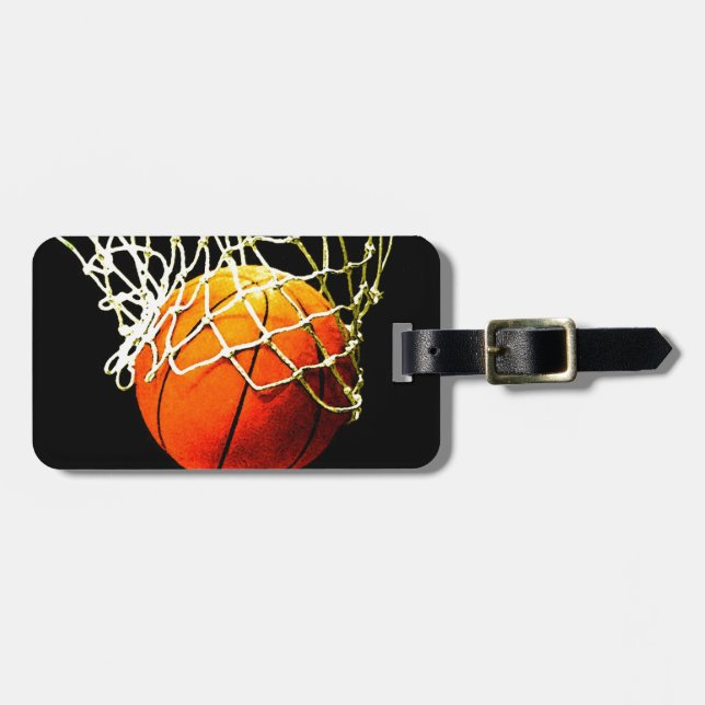 Basketball Luggage Tag (Front Horizontal)