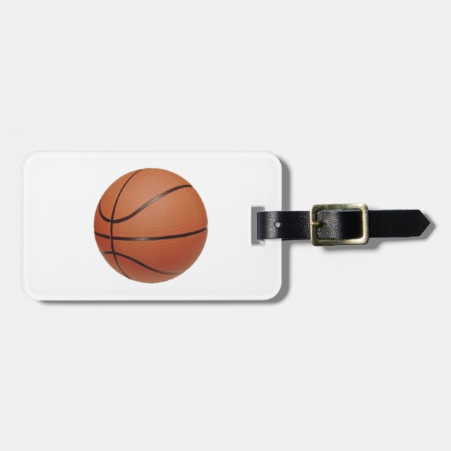 Basketball Luggage Tag (Front Horizontal)
