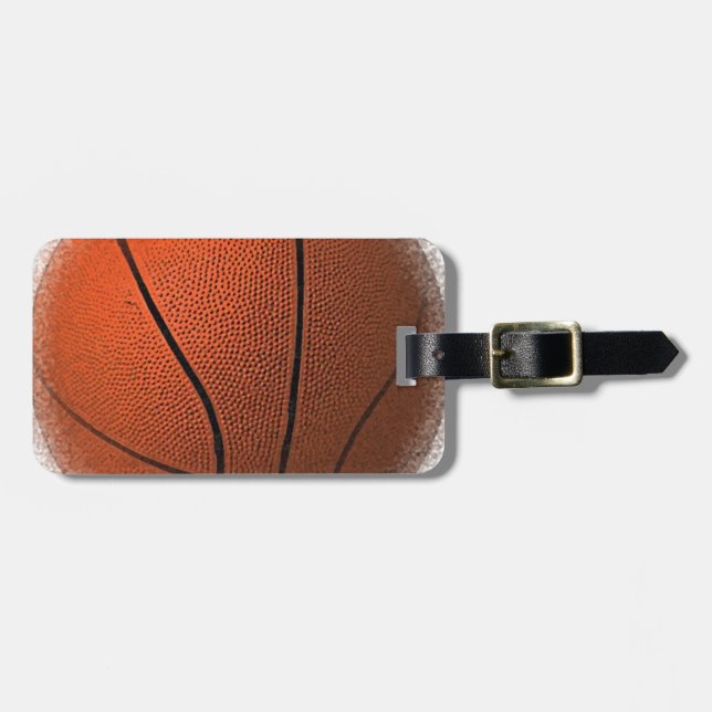 Basketball Luggage Tag (Front Horizontal)