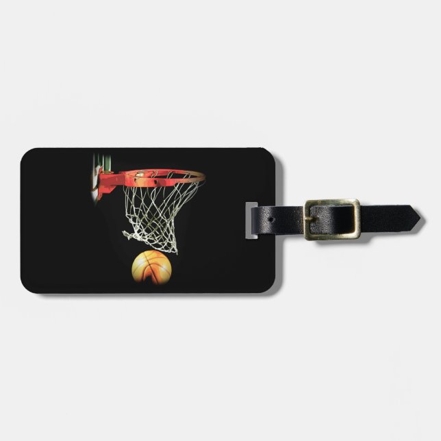 Basketball Luggage Tag (Front Horizontal)