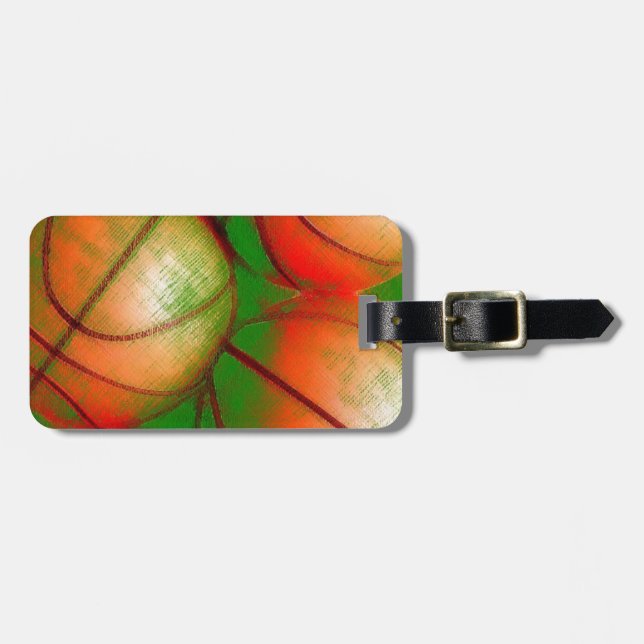 Basketball Luggage Tags (Front Horizontal)