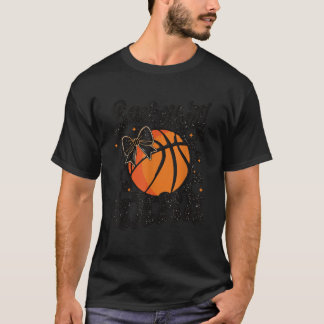 Basketball Mama Coquette Bow Cute Game Day T-Shirt