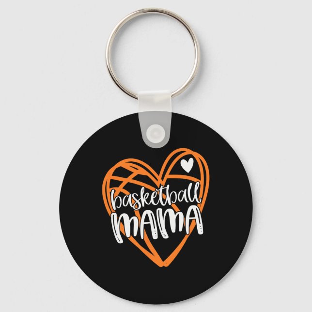 Basketball MAMA  Key Ring (Front)