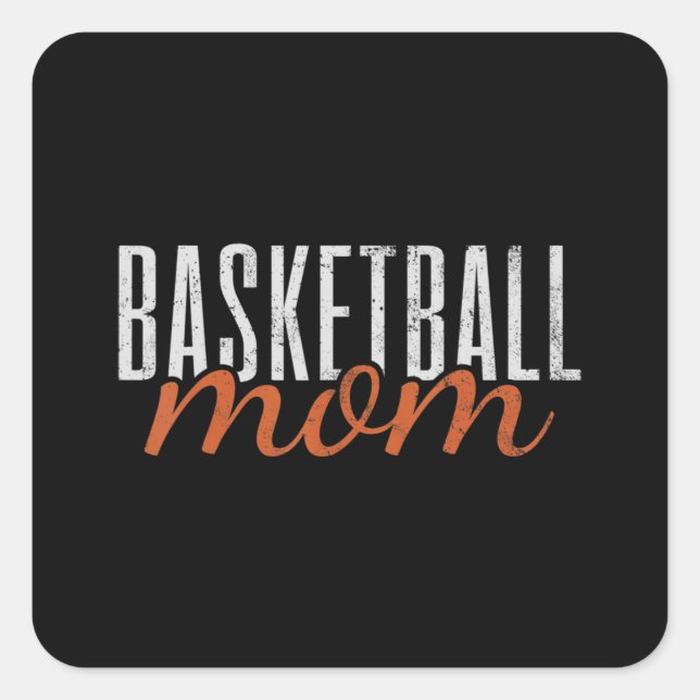 Basketball Mama Square Sticker (Front)