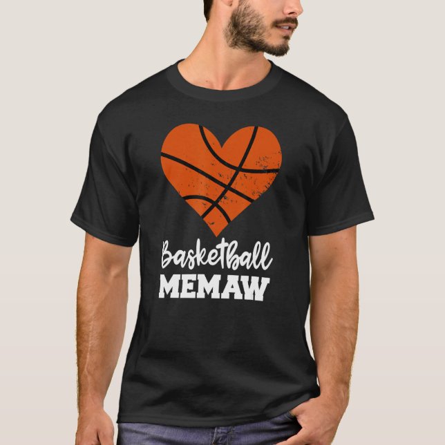 Basketball Memaw Funny Basketball Player Memaw T-Shirt (Front)