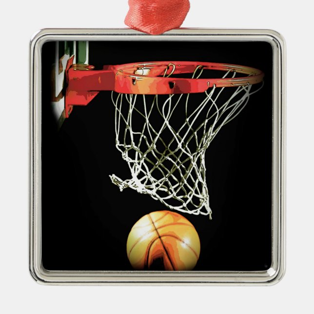 Basketball Metal Tree Decoration (Front)