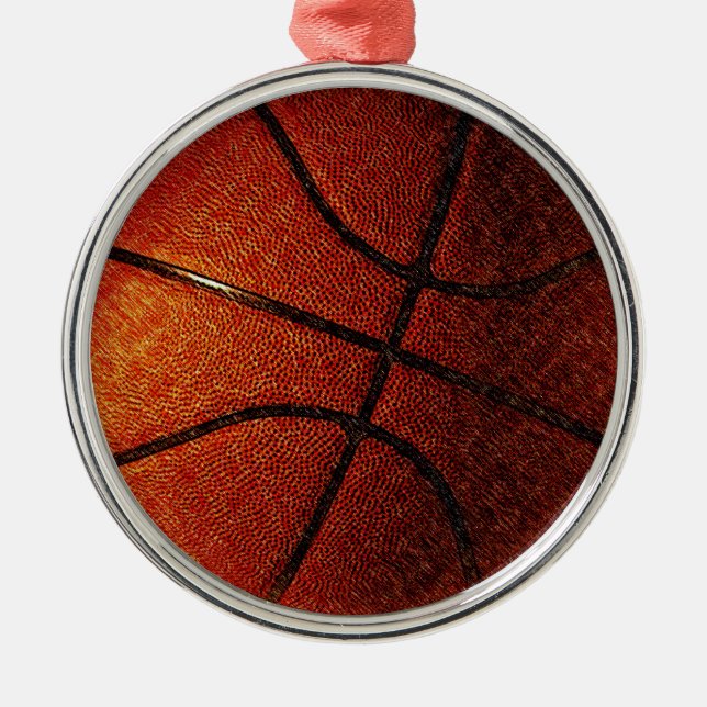 Basketball Metal Tree Decoration (Front)