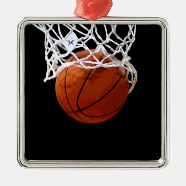 Basketball Metal Tree Decoration (Front)