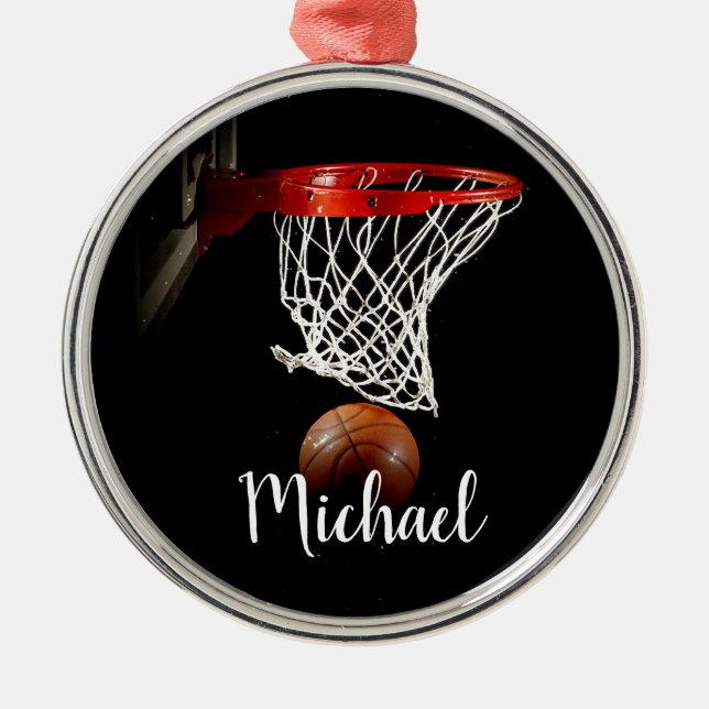 Basketball Metal Tree Decoration (Front)