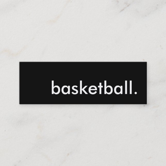 basketball. mini business card (Front)
