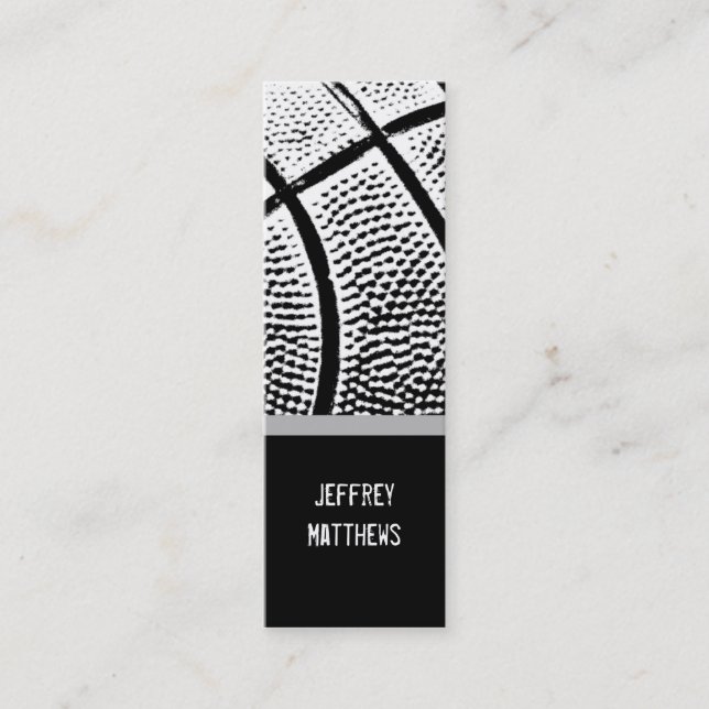 Basketball Mini Business Card (Front)