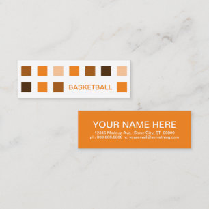 BASKETBALL (mod squares) Mini Business Card