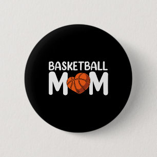 Basketball Mom Coach Player Match Team Mother Momm 6 Cm Round Badge