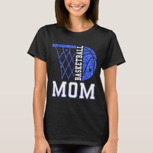 Basketball Mom Game Day Basketball Season Mama Blu T-Shirt