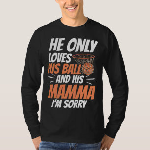 Basketball Mom Mothers Day Motherhood Basketball T-Shirt