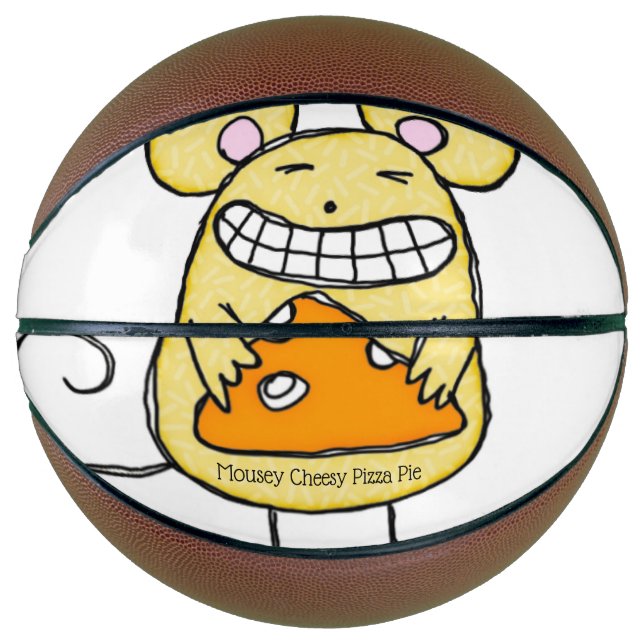 Basketball Mousey Cheesy Pizza Pie  (Front)