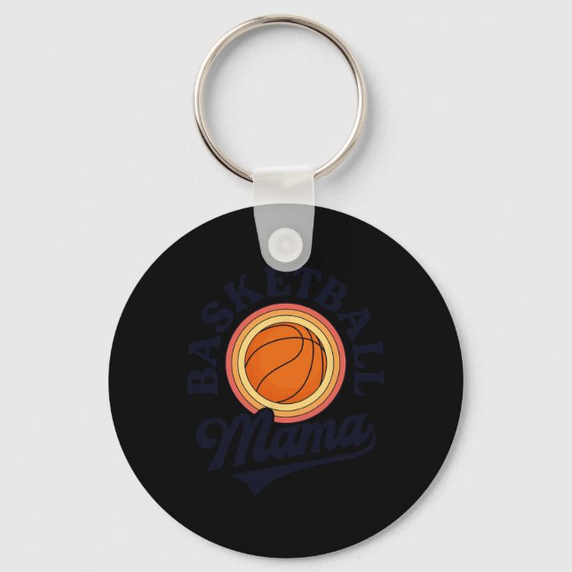 Basketball Mum Baller Matching Family Game Day Out Key Ring (Front)