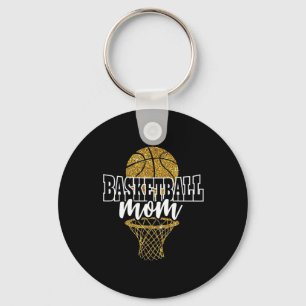Basketball Mum Basket Hoop  Key Ring